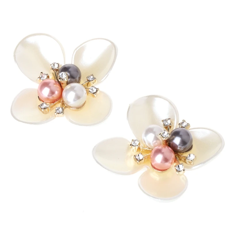 

DIY Embroidered Sequins Beads Flower Decorative Accessory Cloth Patch Shoe Clips