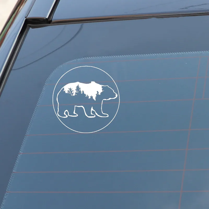 Лесной Хищник Медведь силуэт для Авто/бампер/окно виниловая наклейка наклейки DIY