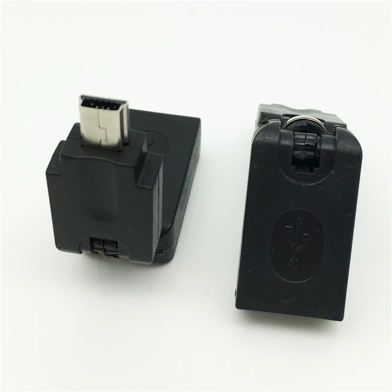 Адаптер с поворотом на 360 градусов Mini usb 5Pin штекер USB A гнездо преобразователь