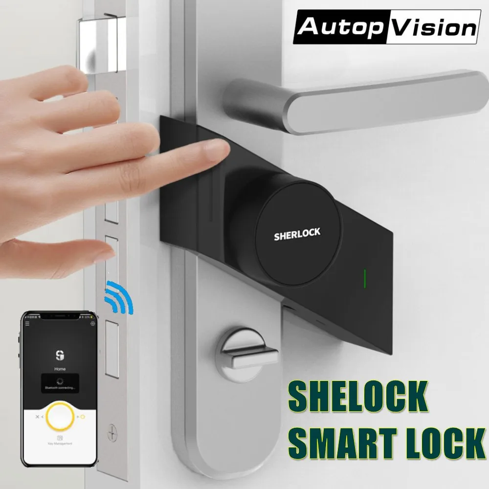 Sherlock S2 Smart Stick замок Домашний без ключа электронный дверной замок Bluetooth беспроволочный открытый закрытый дверной Смарт-приложение управление(черный
