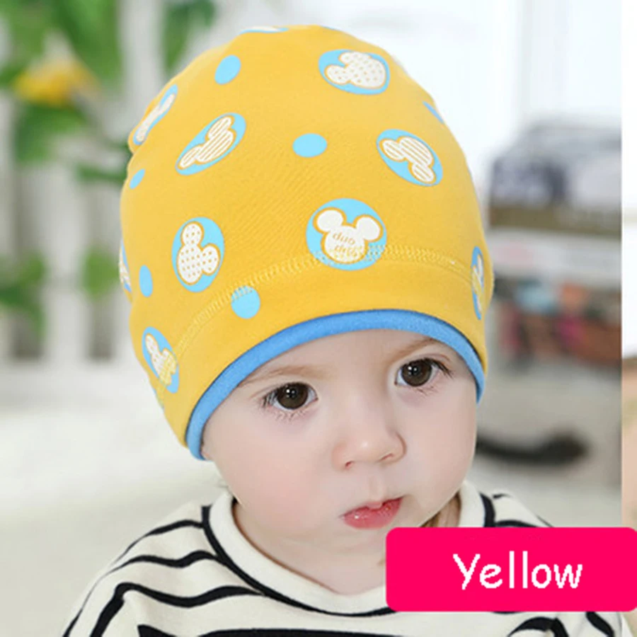 Милые новорожденный шапка зимняя теплая шапочка детская Модная органического