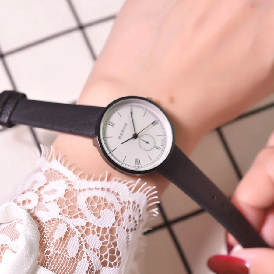 Женские кварцевые часы montre femme модные с простым ремешком студенческие подарок