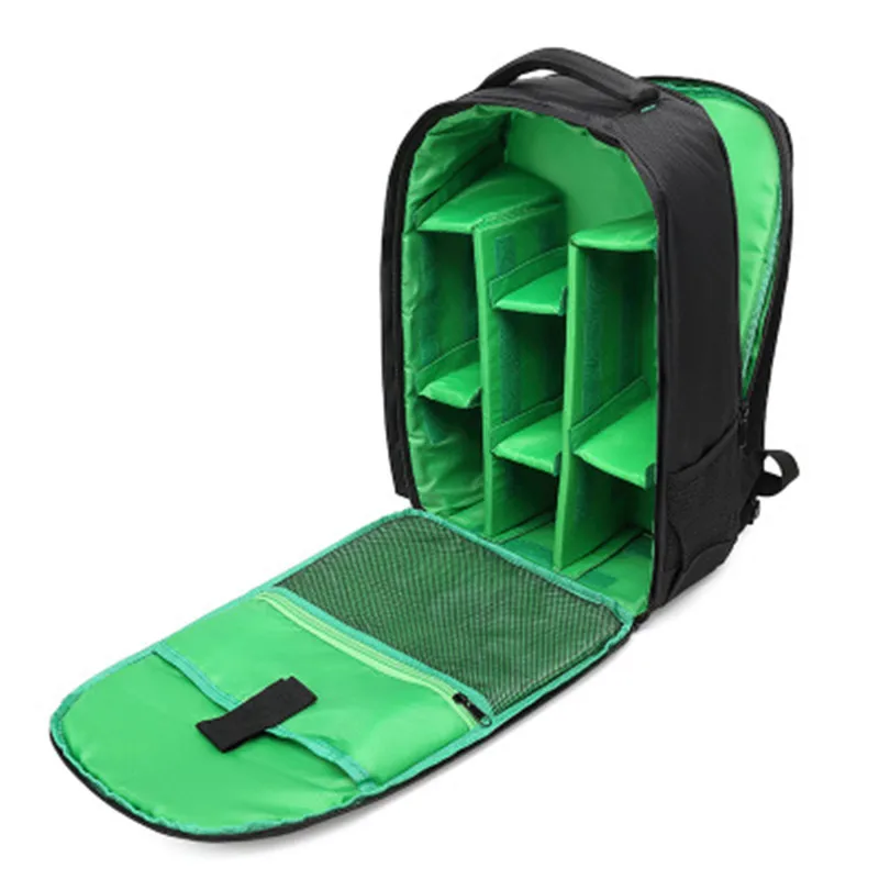 green Camera Case Backpacks DSLR Video Camcorder Outdoor Bag Rain Cover SLR Tripod for Photographer canon/nikon/Sony/Samsung Tables PC - Цвет: green