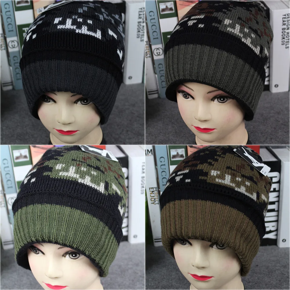 Женская вязаная Лыжная Шапка Skullies Теплая Шапка-бини для защиты ушей 10Jan 21 2019 |