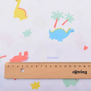 E 1 piece 50x160cm Chainho, 14 дизайнов серии динозавров, печатная саржевая хлопковая ткань, Лоскутная Одежда для шитья и стеганого шитья для детей и малышей - Цвет: E 1 piece 50x160cm