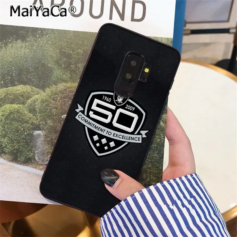 MaiYaCa Oakland Raiders высокое качество чехол для телефона для samsung S9 S9 плюс S5 S6 S6edge S6plus S7 S7edge S8 S8plus