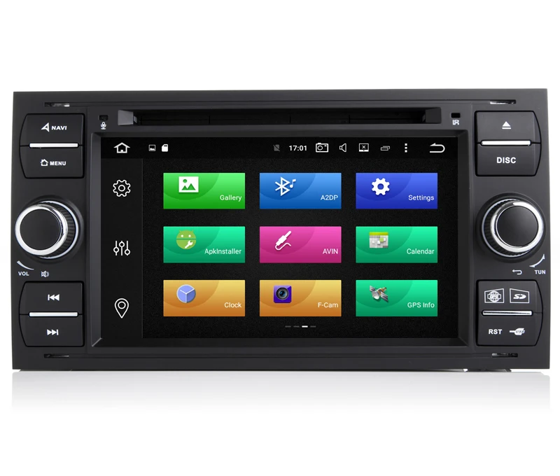 Автомобильный DVD плеер hiрайот Android 9 0 GPS для Ford Focus Transit C Max S MAX Mondeo Kuga Auto Navi Stereo Radio BT