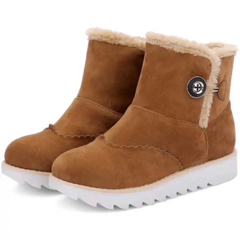 SaraIris Горячие Продажа Женщины Лодыжки Меха Снега Сапоги Скольжения На Плоских