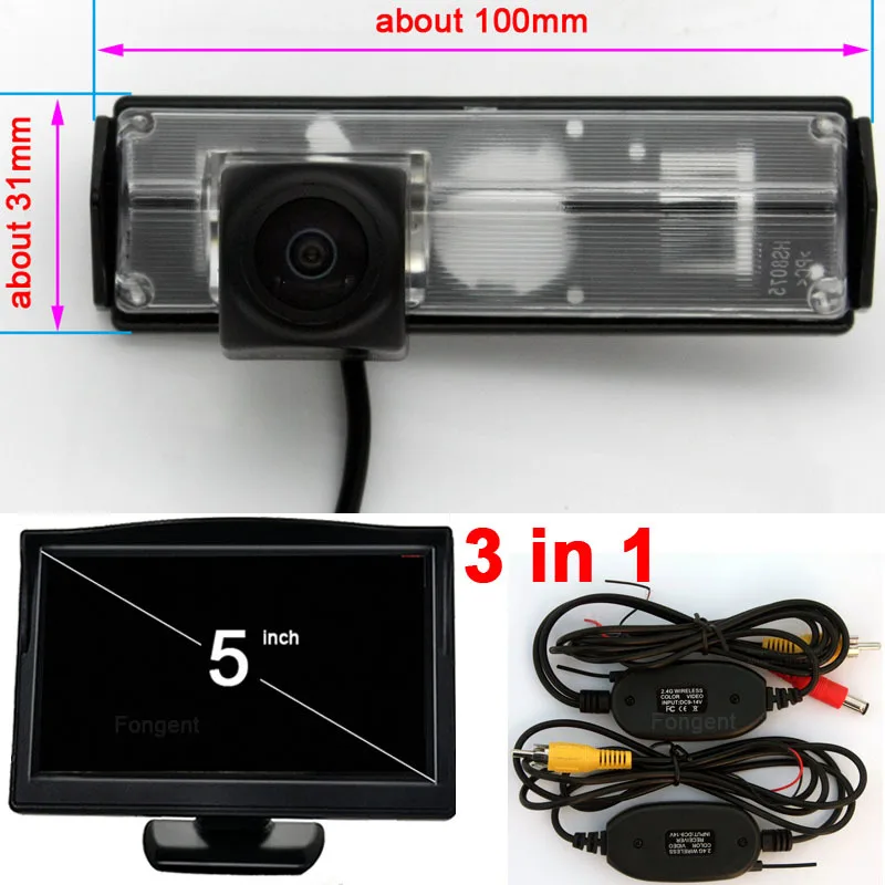 Y8075-AV-L1-50 Для Mitsubishi Pajero Sport Grandis Challenger Nativa Montero Sport 2008~ Обратный парковочный беспроводной монитор для камеры заднего вида - Название цвета: Y8075-AV-L1-50