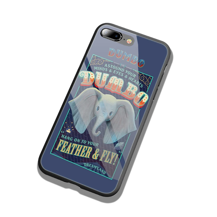 Мягкий чехол из закаленного стекла Lavaza Dumbo для iPhone 6 6S 7 8 Plus 5 5S SE XR X XS 11 Pro MAX |