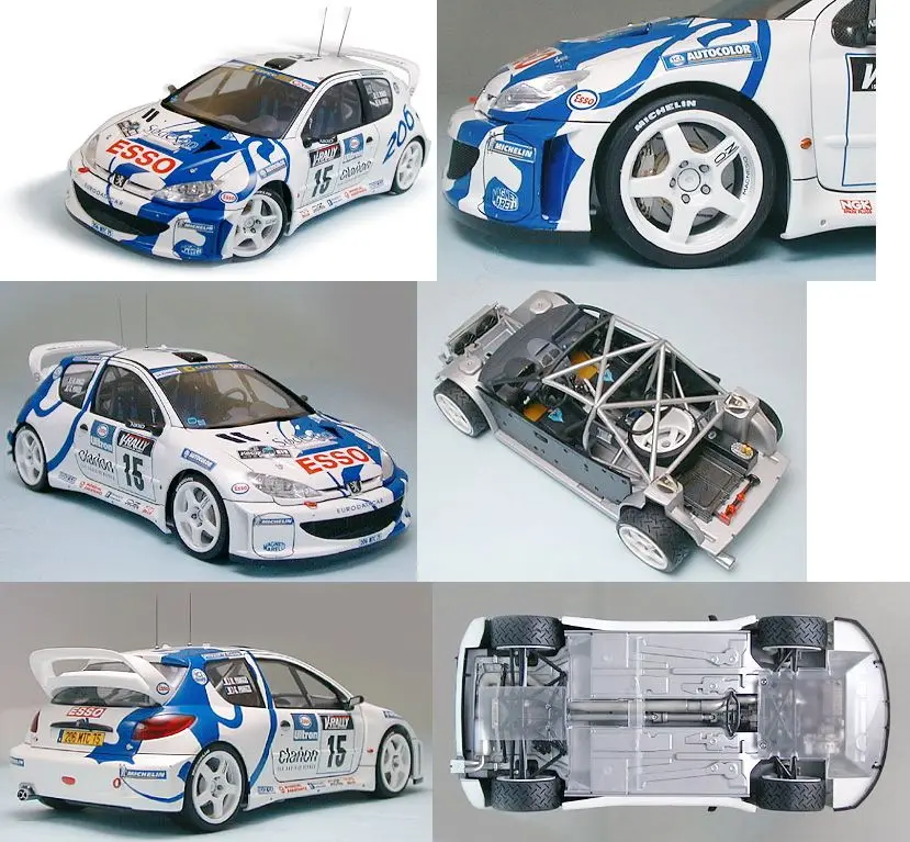 1/24 TAMIYA 24221 peugeot 206WRC ралли модель автомобиля хобби