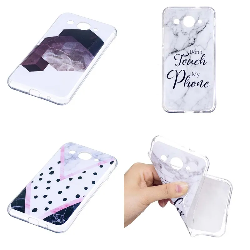 Soft Silicon Marble Phone Bags for Fundas P8 Lite 2017 Case Luxury Girly Cover Huawei P9 lite P10 Y3 Y5 Accessories |