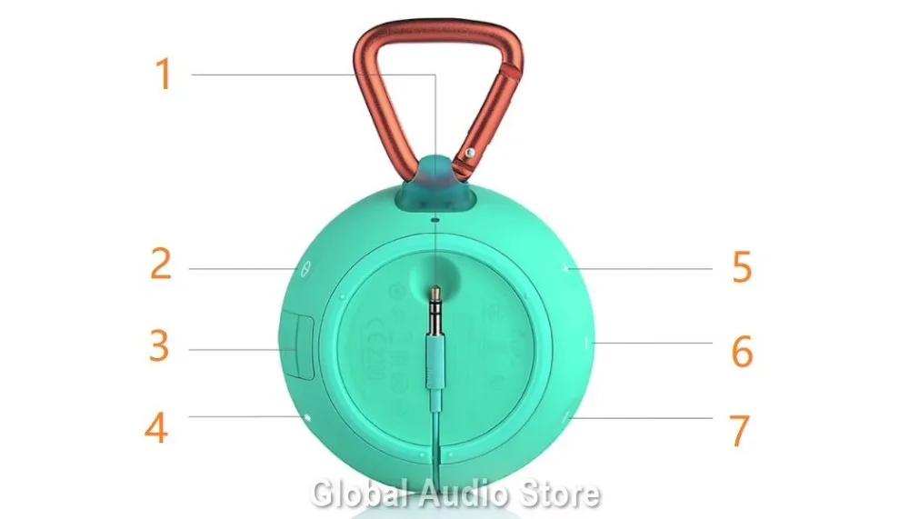 JBL Clip 2 Go Портативный мини беспроводной IPX7 водонепроницаемый Bluetooth динамик