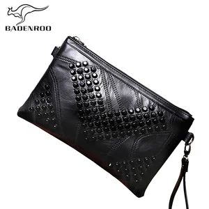 Женская сумка Badenroo из 2021 натуральной кожи, сумка через плечо с заклепками, женский клатч, сумка-мессенджер, женская сумочка