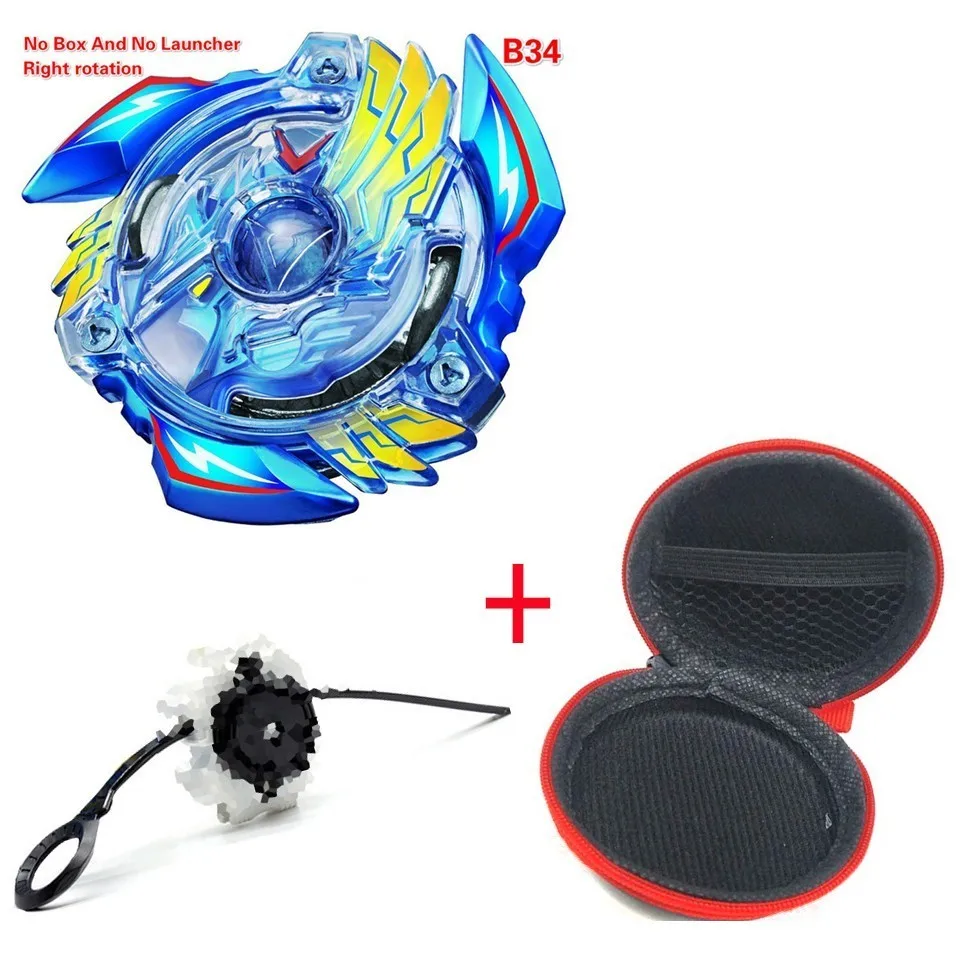 B34 Волчок Beyblade BURST B-133 B131 с пусковым устройством Bayblade Bey blade металл пластик Fusion 4D Подарочные игрушки для детей - Цвет: B34