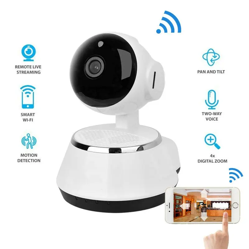 Беспроводная ip камера 2017 Wi Fi 720P видеонаблюдения для дома слот Micro SD поддержка