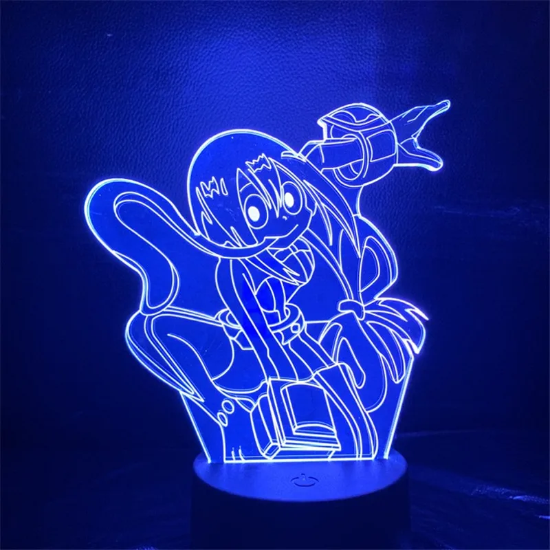 Мой герой academic Asui Tsuyu ночной Светильник 3D LED Новинка Настольная лампа игрушки для