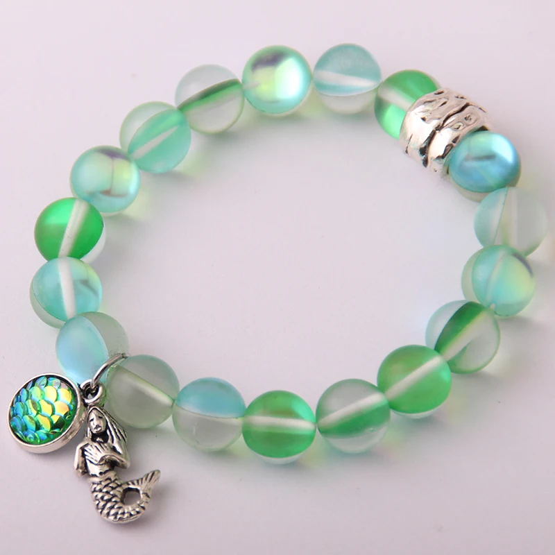 Новый модный браслет 10 мм красивый блестящий Кристальный камень винтажный с