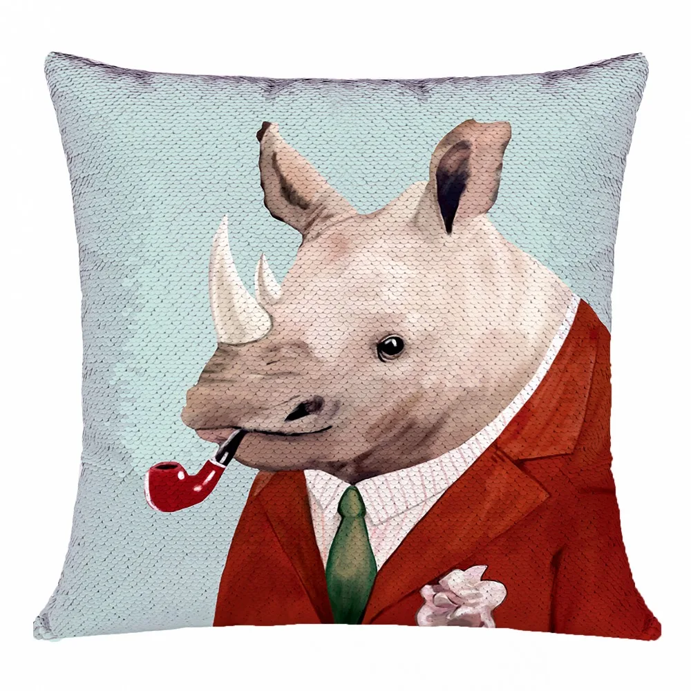 

2019 Sequin Print Pillow Case Simple Fashion Square Throw Pillow Cover 40cm*40cm