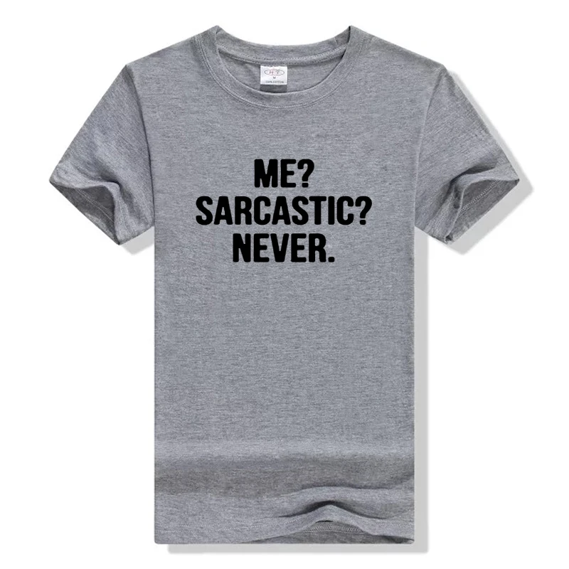 Женская женская Sarcasm забавная футболка Femme мужская хип хоп футболки размера плюс