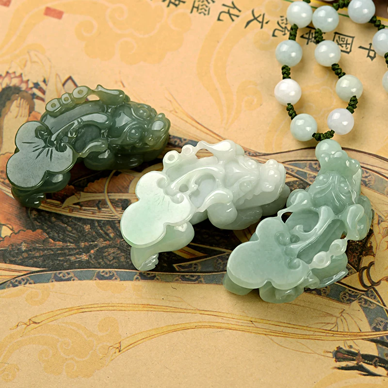 

Pure manual sculpture clouds god beast pixou pendant tie-in bead string necklace charm men's and women's style