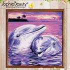 Новая Алмазная картина вышитая крестом ручная работа Diy Алмазная мозаика набор Dauphin Love вышивка бисером Sophie Beauty Home Crafts Arts