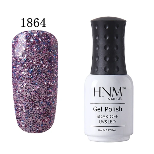 1864 HNM 8 мл УФ-гель для ногтей долговечный Гель-лак для ногтей чистый цвет краски Гель-лак Гибридный лак счастливый лак штамповка светодиодный гель-лампа для ногтей - Цвет: 1864