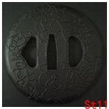 Катана Настройка-крепления для катаны железа Tsuba серийный номер St01-St25 на выбор - Цвет: St11