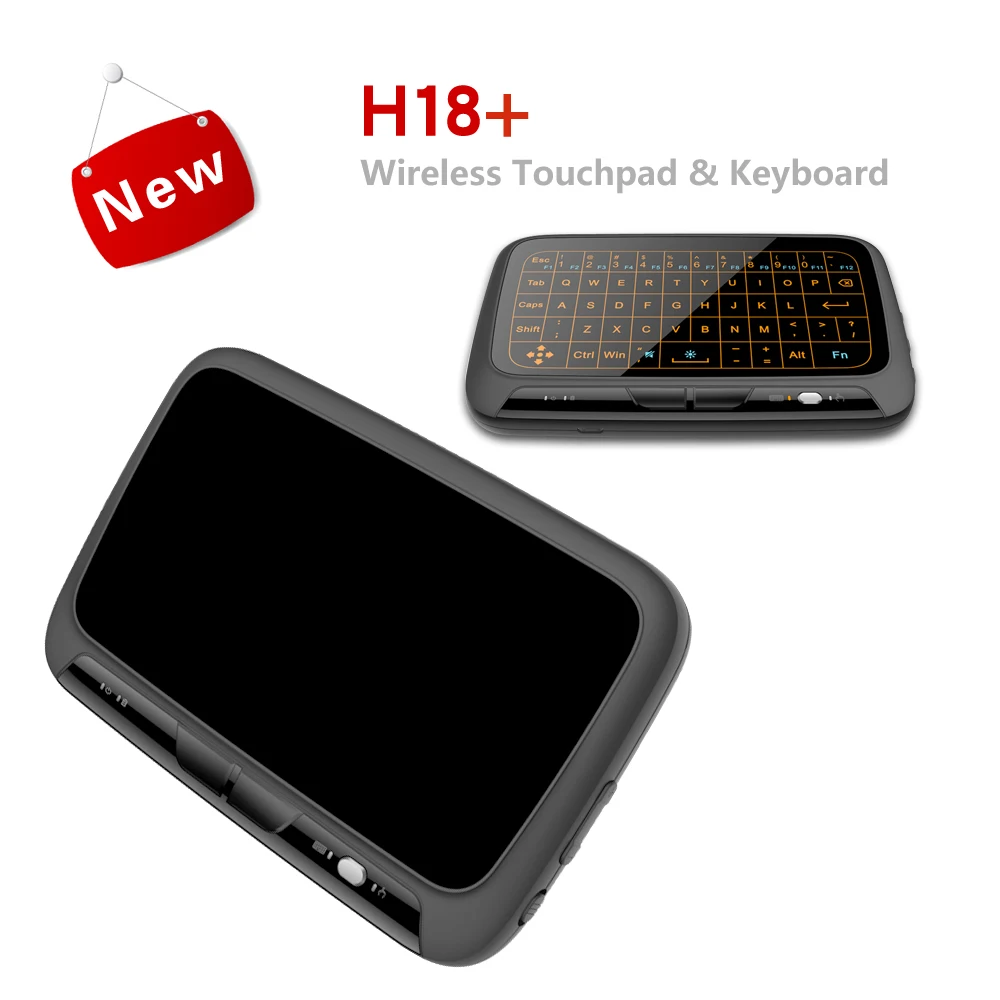 H18 + беспроводная мини клавиатура Air Mouse полноэкранная сенсорная 2 4 ГГц QWERTY панель