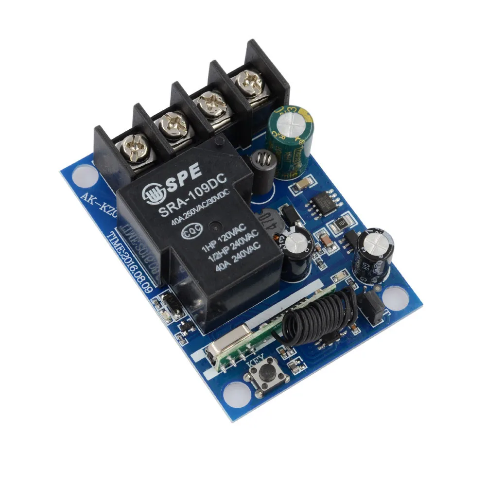 12V 24V 36V 48V релейный приемник 40A RF пульт дистанционного управления + настенная