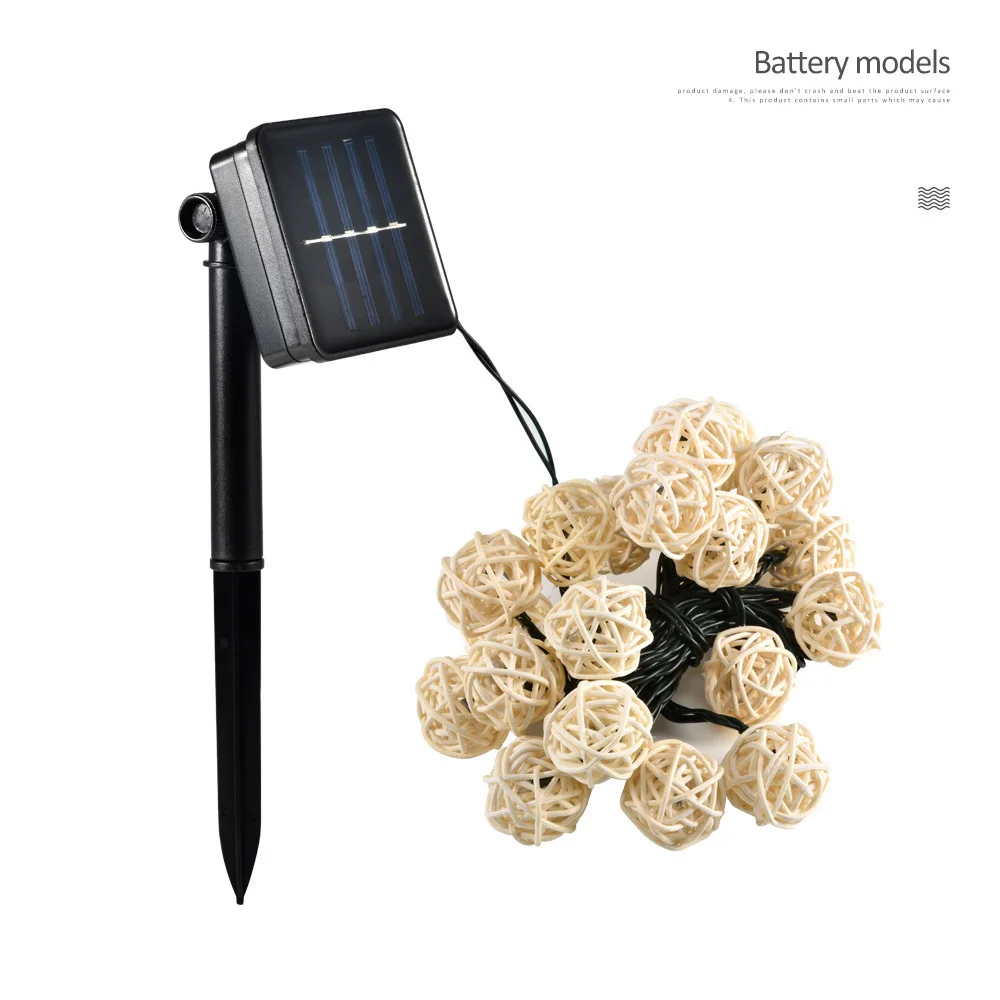 4 светодио дный м 20 LED s солнечные гирлянды шарики светодиодные Солнечные струнные