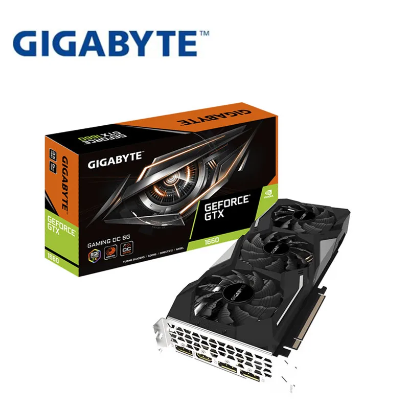 Полный новый Gigabyte GTX 1660 игровой OC 6G агент электронная Спортивная Игра настольная