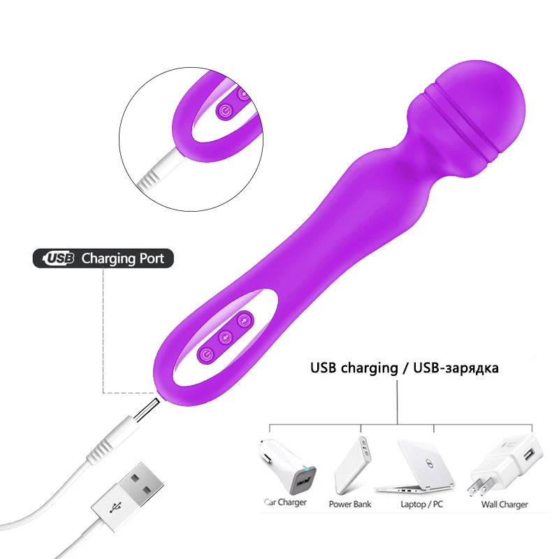 Мощный Стимулятор точки G для женщин USB зарядка мультискоростная AV волшебная