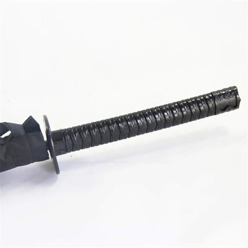 COOL Black Japanese Samurai Ninja Sword Katana Umbrella Sunny &amp Rainny Long-handle Semi-automatic 8 16 or 24 Ribs | Дом и сад