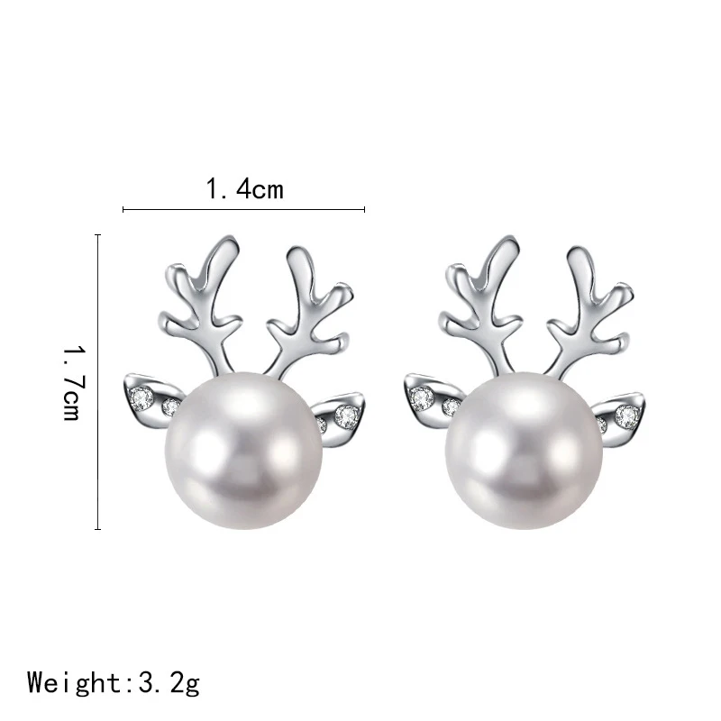 Женские серьги-гвоздики с жемчугом 1 пара | Украшения и аксессуары