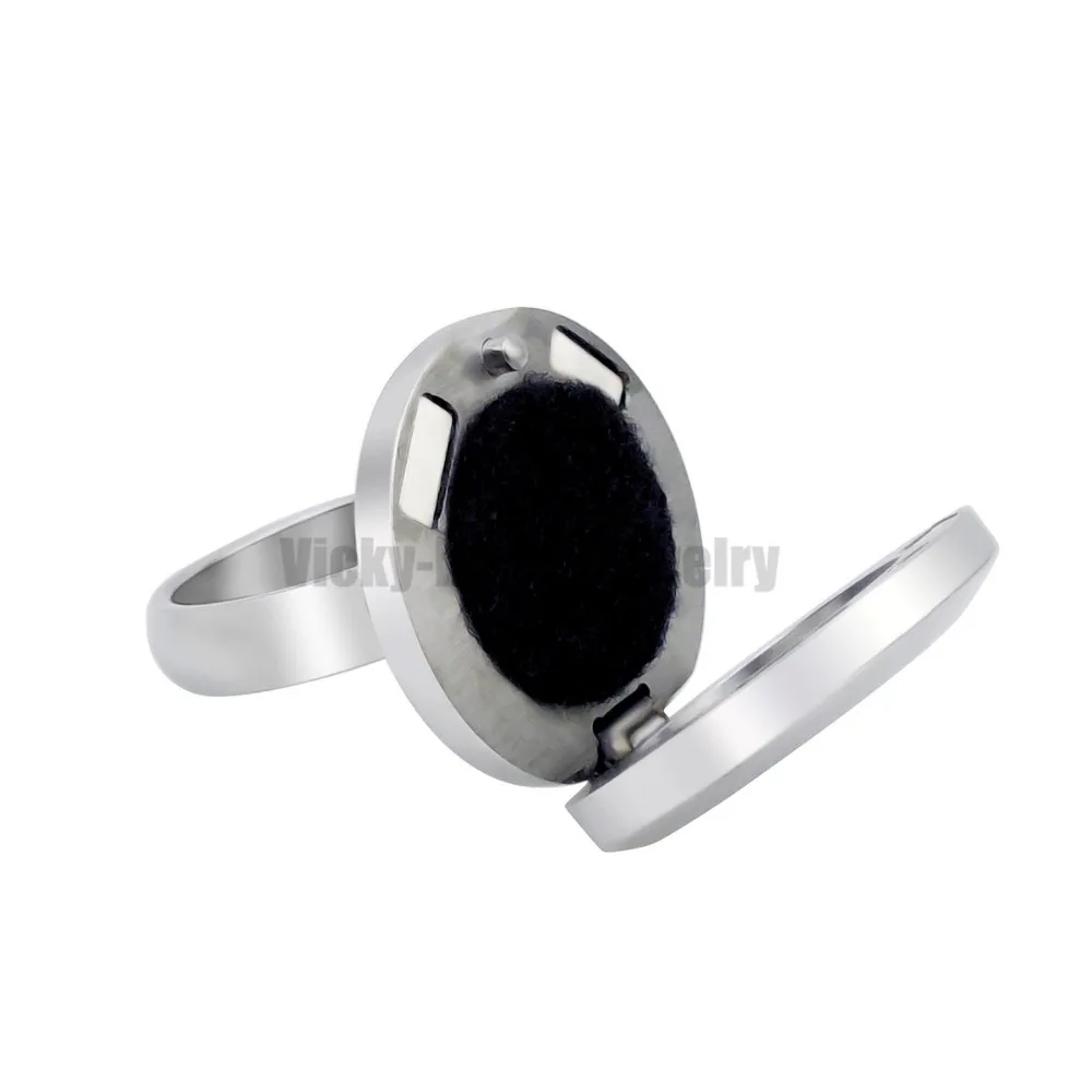 Кольцо-медальон с эфирными маслами Seed of Life 20 мм ароматерапия из нержавеющей стали