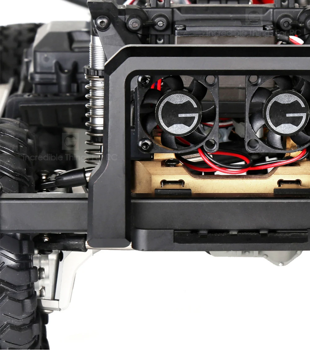 1/10 гусеничная Автомобильная обновленная часть Traxxas Trx-4 T TRX4 DEFENDER тактическая установка 2 вентилятора впускная решетка вентилятора имитация танка вентилятор