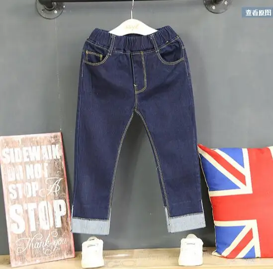 2017 новые весенние повседневные джинсы в Корейском стиле для девочек модные