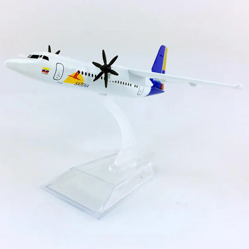 16 см 1:400 Колумбия Satena FK50 модель AVIANCA Airlines с базовым металлическим сплавом самолет