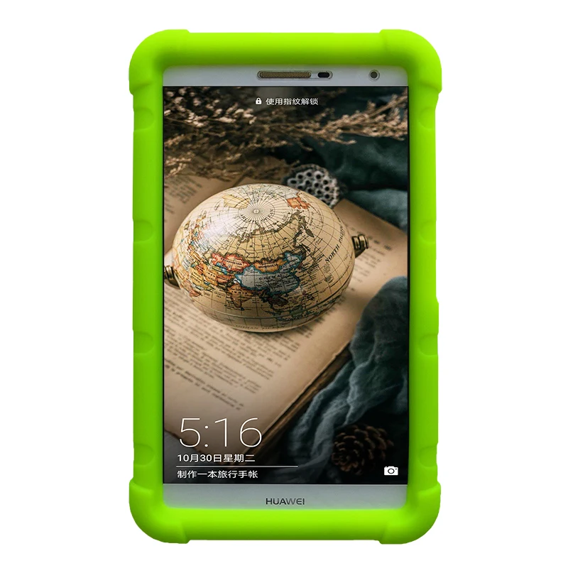 MingShore прочный силиконовый чехол для Huawei MediaPad T2 7 0 PLE 701L 703L с ремешком креплением на