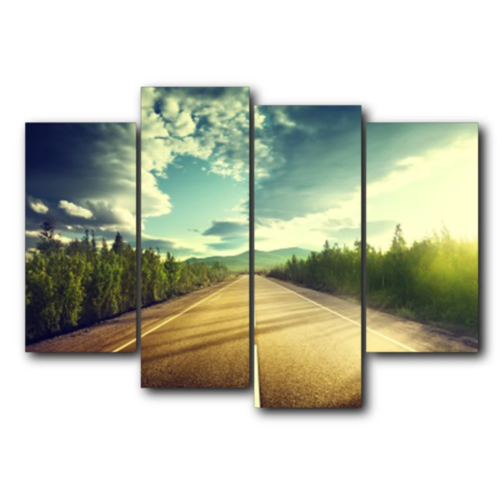Laeacco The Road продолжает работать на холсте украшение для дома настенный плакат