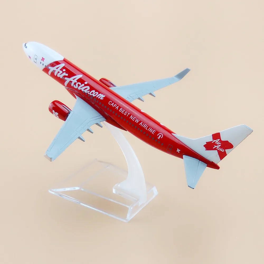 16 см металлическая модель самолета из сплава Air Asia CAPA Лучшая Новая авиакомпания