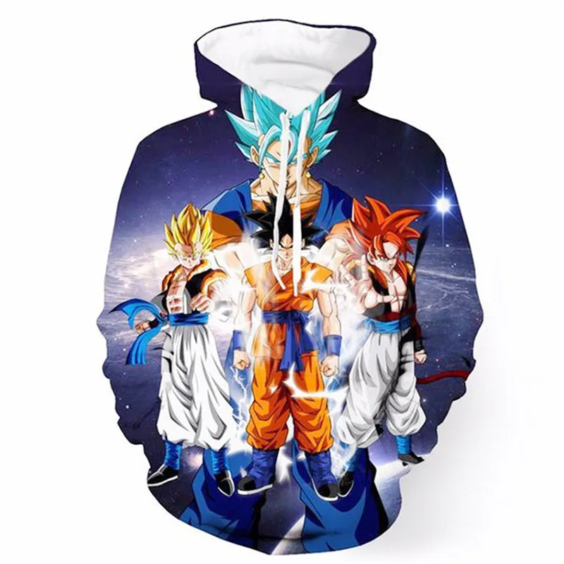 Аниме Dragon Ball Z костюм Гоку булма Сон Гоку 3D толстовки с капюшоном, с принтом; толстовки мужские и женские куртки свитер с капюшоном Одежда для мальчиков и девочек