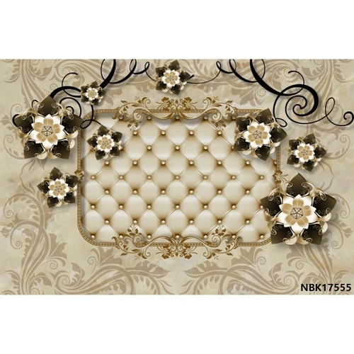 Laeacco цветочный изголовье кровати Алмазный Узор цветы Бабочка сцена фотографические фоны фотография Фото фоны студия - Цвет: NBK17555