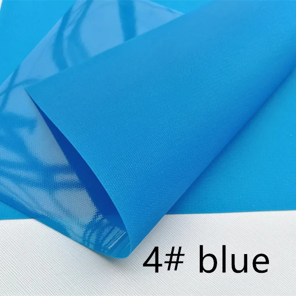 4 blue 7,6*12 дюймов Прозрачная голограмма Синтетическая кожа ткань для DIY аксессуаров - Цвет: 4 blue