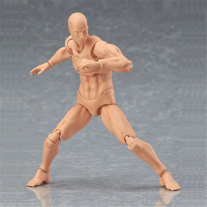 13 см Figma Archetype He She ПВХ фигурка человека тела суставов мужской женский телесный