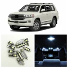 14 шт. Белый Автомобильный светодиодный светильник, лампы, внутренняя посылка, набор для 2009-2016 Toyota Land CruiserLand Cruiser Prado карта, купол, дверной светильник