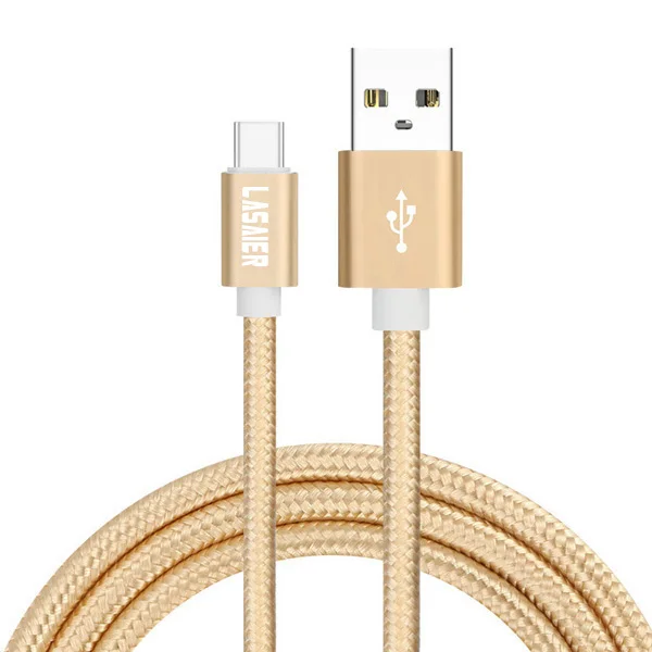 gold Usb type C кабель USB C 3,1 кабели быстрой зарядки type-C провод шнур для huawei samsung Galaxy A3 A5 A7 A8 A8+ Star A6s - Цвет: gold