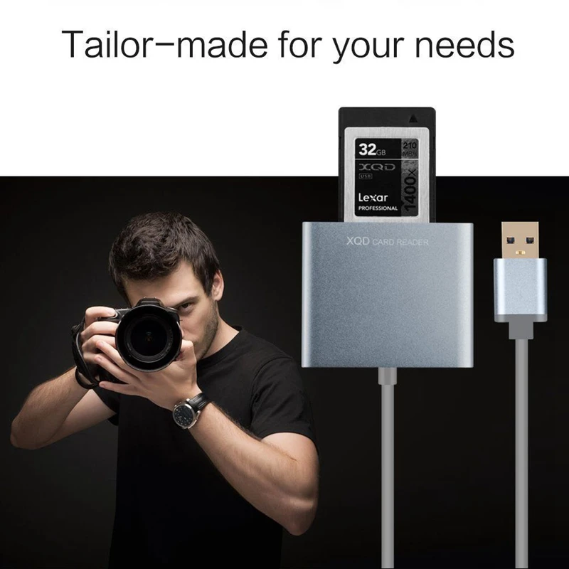 Высокое качество супер скорость 5 Гбит/с USB3.0 XQD кард-ридер XQD 2,0 USB 3,0 кард-ридер 500 МБ/с./с для sony для Lexar XQD карты