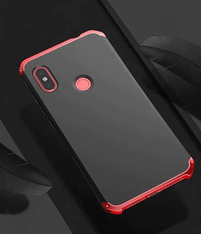 Роскошный бронированный чехол для Xiaomi Redmi Note 7 Pro Чехол Note6 Алюминиевый металлический бампер жесткий ТПУ задняя крышка для Xiaomi 8 SE чехол